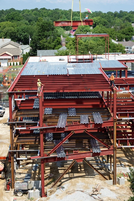 Topping Off Ceremony Takes Place For The Margaret H Rollins School Of